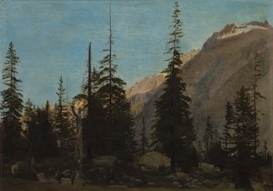 Alpesi táj: The Handegg, Svájc, 1850-es évek. alkotó: Jean Leon Gerome