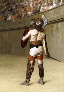 Mirmillon - gall gladiátor, alkotó: Jean Leon Gerome