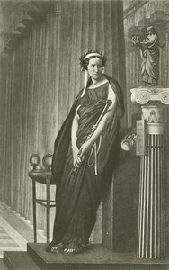 Ráchel, mint a görög tragédia múzsája (mélynyomás) alkotó: Jean Leon Gerome