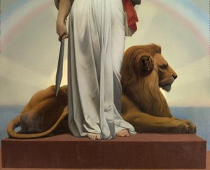 Gerome Jean Leon (1824 - 1904) A Köztársaság (allegória - 1848); Lilas városháza alkotó: Jean Leon Gerome