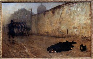 A marechal Michel Ney (1769-1815) kivégzése december 7-én reggel kilenc órakor alkotó: Jean Leon Gerome
