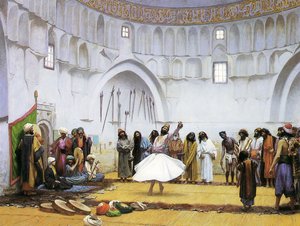 Örvénylő dervisek, 1895 körül (olaj, vászon) alkotó: Jean Leon Gerome
