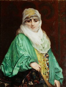 Konstantinápolyi nő, álló, 1876 körül alkotó: Jean Leon Gerome