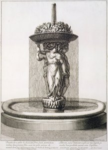Szökőkút terve, 1673 alkotó: Jean Lepautre