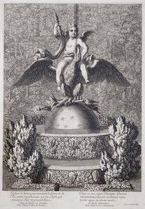 Szökőkutak gyermekkel, a királyi hatalom géniuszát jelképező Pierre le Gros, Versailles-ban, 1677