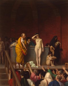 Rabszolgapiac az ókori Rómában alkotó: Jean Leon Gerome