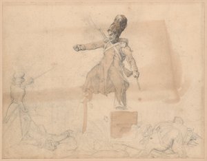 Tüzérségi kádár alkotó: Jean Louis André Théodore Géricault