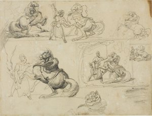 Tanulmányok alkotó: Jean Louis André Théodore Géricault
