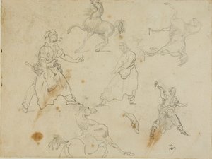 Tanulmányok a kovácsokról és a lovakról alkotó: Jean Louis André Théodore Géricault