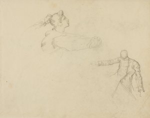 Egy nő és egy katona tanulmányai alkotó: Jean Louis André Théodore Géricault