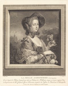 A Marquise de Pompadour, mint egy gyönyörű kert alkotó: Jean Louis Anselin after Carle Van Loo