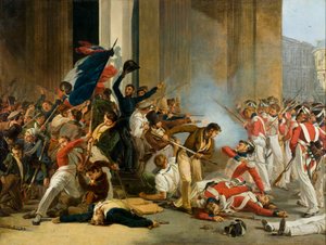 Bevétel a Louvre-ban, 1830. július 29. A svájci gárda mészárlása, c. 1832.