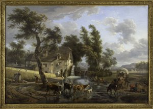 A malom, 1772 és 1829 között (olaj)