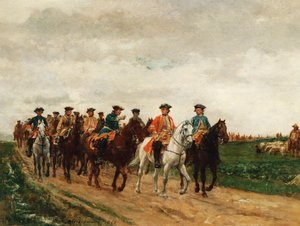 Saxe marsall és csapatai, 1866 alkotó: Jean Louis Ernest Meissonier
