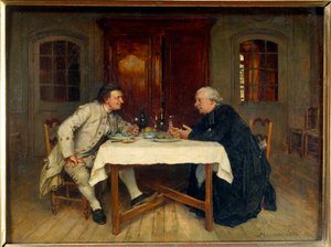 A kúra bora. Ernest Meissonier festménye (1815-1891) alkotó: Jean Louis Ernest Meissonier