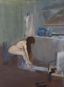 Fürdő után, 1885-90 körül (pasztell) alkotó: Jean Louis Forain