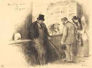 A végrehajtónál alkotó: Jean Louis Forain