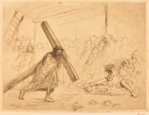 A keresztet hordozó Krisztus (negyedik lemez) alkotó: Jean Louis Forain