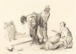 Krisztust megfosztva ruháitól alkotó: Jean Louis Forain