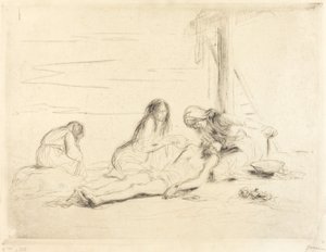 Pietà (első tányér) alkotó: Jean Louis Forain