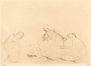 Pietà (harmadik tányér) alkotó: Jean Louis Forain