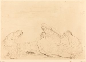 Pietà (harmadik tányér) alkotó: Jean Louis Forain