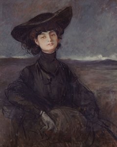 Anna-Elisabeth, Mathieu de Noailles grófnő portréja 1876-1933, c. 1905. alkotó: Jean Louis Forain