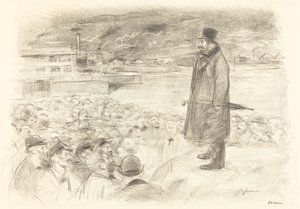 Egy sztrájk jelenete (harmadik lemez) alkotó: Jean Louis Forain