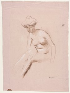 Ülő akt alkotó: Jean-Louis Forain