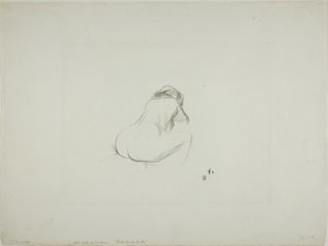 Tanulmány egy meztelen nőről, hátulról alkotó: Jean Louis Forain