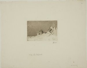 Das tote Mädchen von Jean-Louis Forain