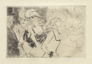 A Folies-Bergere, c. 1880-86. alkotó: Jean Louis Forain