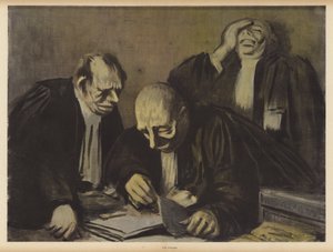 Az ügyvédek (színes litó) alkotó: Jean Louis Forain