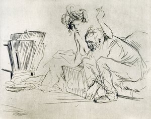 A modell nyugalomban, 1925. alkotó: Jean Louis Forain