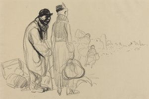 A visszatérés c. 19141919. alkotó: Jean Louis Forain
