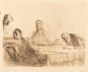 Vacsora Emmausban (második tányér) alkotó: Jean Louis Forain