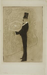 Der Dandy mit einem Blumenstrauß von Jean-Louis Forain