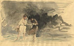Kukorica van a tengerben! alkotó: Jean-Louis Forain