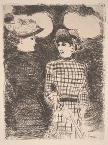 Két nő (rézkarc) alkotó: Jean Louis Forain