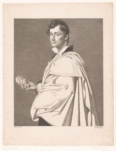 Lorenzo Bartolini szobrász portréja alkotó: Jean Louis Potrelle