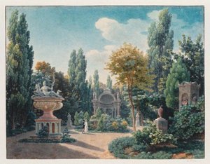 Diane de Poitiers emlékműve a Jardin du cloître des Petits-Augustinsban, 1815