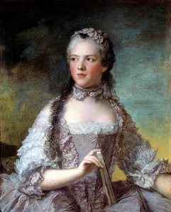 Francia: Marie-Adélaïde de France, dite Madame Adélaïde Madame Adélaïde de France (1732-1800), XV. Lajos lánya. alkotó: Jean Marc Nattier