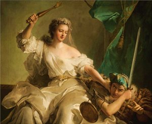 Az igazságosság megbünteti az igazságtalanságot, a francia Madame Adélaïde-ot igazságosságnak nevezte. alkotó: Jean Marc Nattier