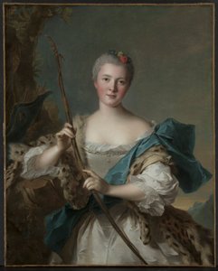 Egy nő portréja, mint Diana, 1752.