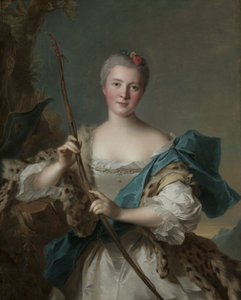 Egy nő portréja, mint Diana, 1752