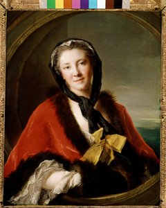 Ticino grófnő, Svédország párizsi nagykövetének felesége portréja (iol vászonra) alkotó: Jean Marc Nattier