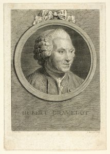 Hubert Gravelot portréja alkotó: Jean Massard