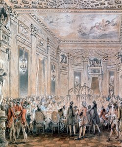 Ünnep Louveciennes-ben, 1771 alkotó: Jean Michel the Younger Moreau
