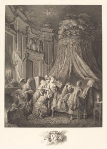 A menyasszony ágya alkotó: Jean Michel Moreau and Jean Baptiste Blaise Simonet after Pierre Antoine Baudouin