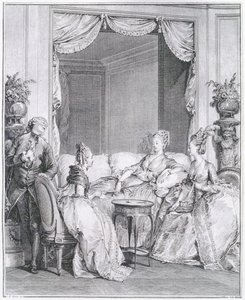 Ne félj, jó barátom, I.S. Helman (1743-1809) metszete. alkotó: Jean Michel the Younger Moreau